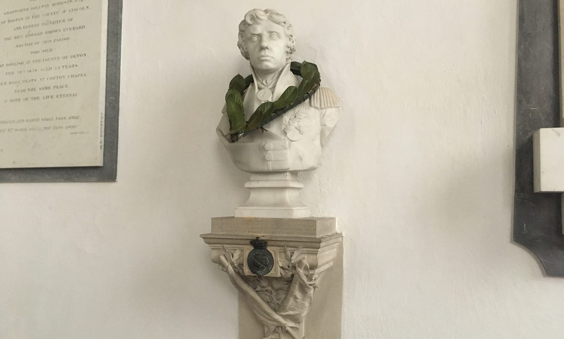 1920 1080 Burnham Thorpe All Saints Church Nelson bust