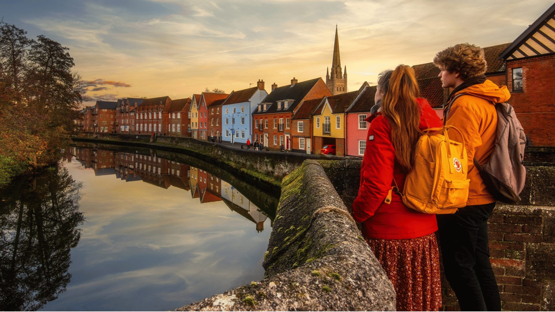 1920 1080 Norwich River Wensum Quayside Autumn 2