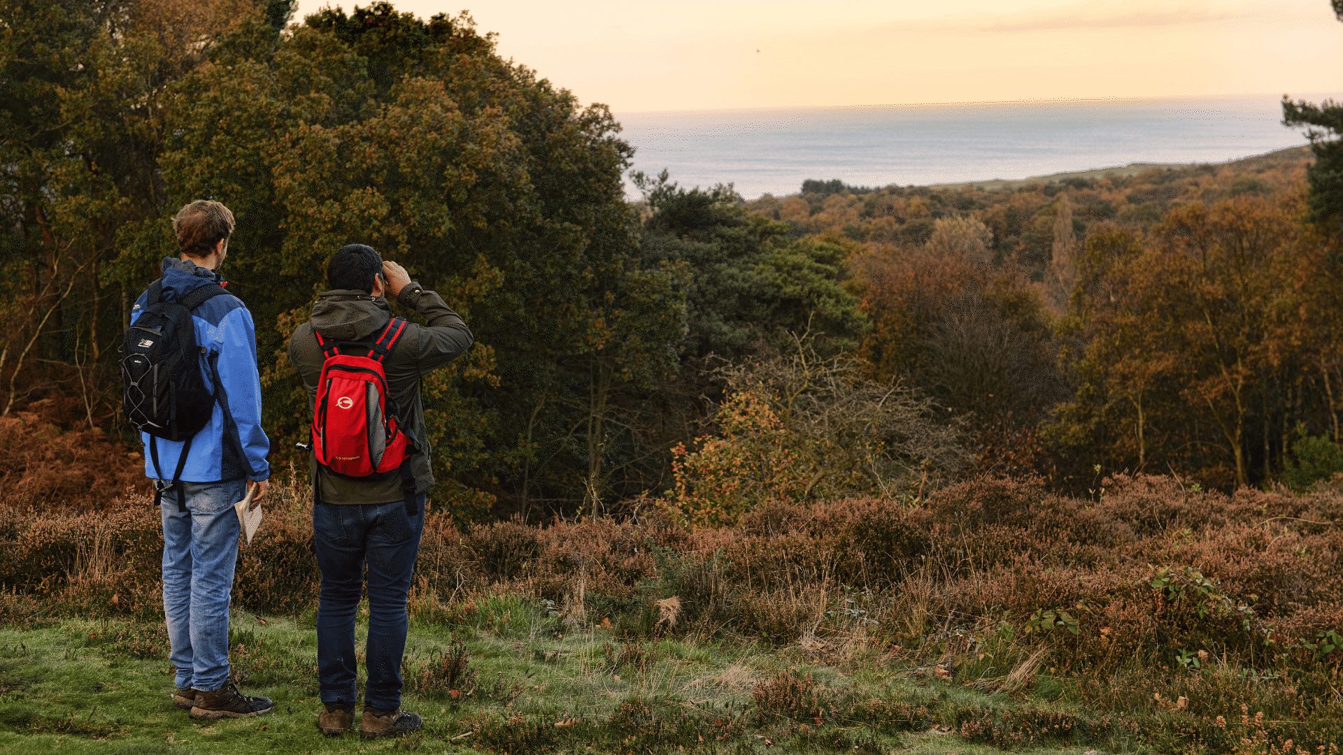 1920 1080 Roman Camp Trail walkers Cromer Ridge 1