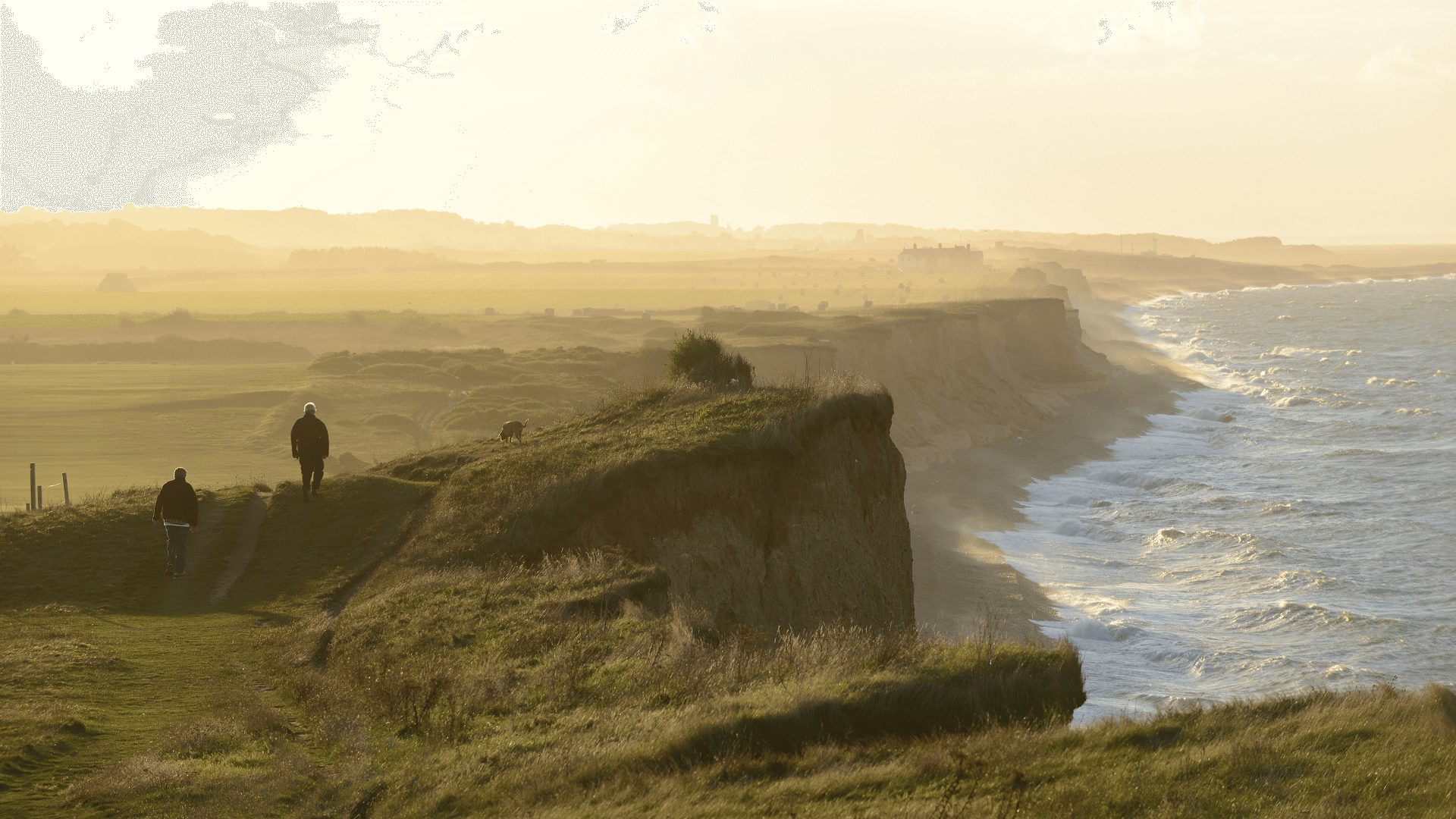 1920 1080 Sheringham cliffs 9 sunset