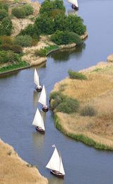 Broads sailing yachts aerial Mike Page
